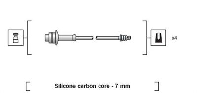 Ignition Cable Kit MAGNETI MARELLI 941318111174
