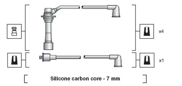 MAGNETI MARELLI 941318111178 Ignition Cable Kit