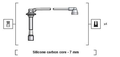 Ignition Cable Kit MAGNETI MARELLI 941318111180