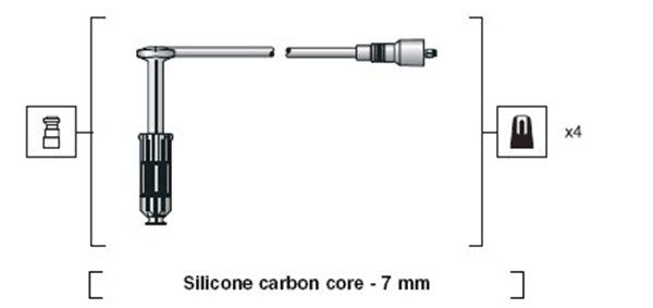 MAGNETI MARELLI 941318111181 Ignition Cable Kit