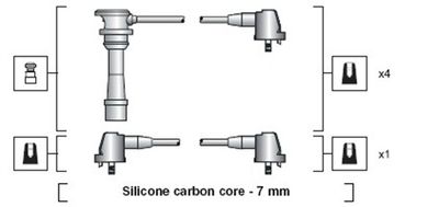 Ignition Cable Kit MAGNETI MARELLI 941318111189