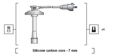 Ignition Cable Kit MAGNETI MARELLI 941318111190