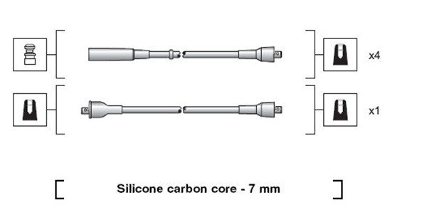 MAGNETI MARELLI 941318111200 Ignition Cable Kit