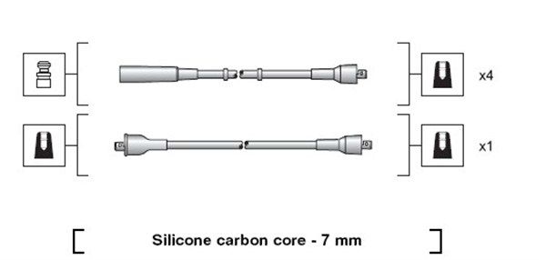 MAGNETI MARELLI 941318111201 Ignition Cable Kit