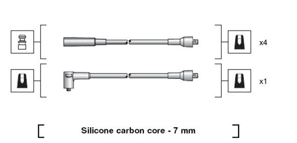 MAGNETI MARELLI 941318111202 Ignition Cable Kit