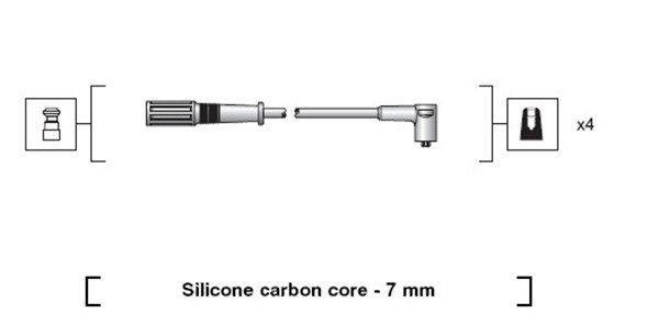 MAGNETI MARELLI 941318111203 Ignition Cable Kit