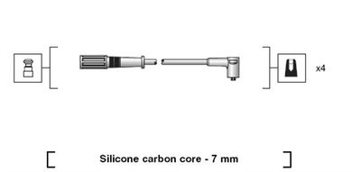 Ignition Cable Kit MAGNETI MARELLI 941318111203