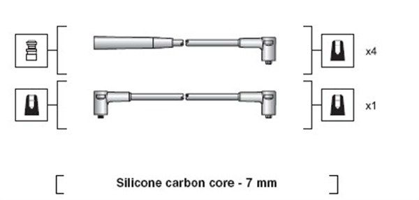 MAGNETI MARELLI 941318111207 Ignition Cable Kit