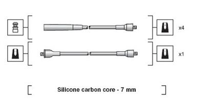 Ignition Cable Kit MAGNETI MARELLI 941318111210