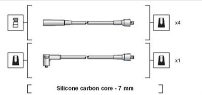 Ignition Cable Kit MAGNETI MARELLI 941318111213