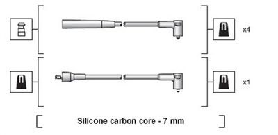 Ignition Cable Kit MAGNETI MARELLI 941318111214