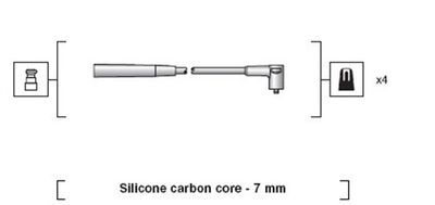 Ignition Cable Kit MAGNETI MARELLI 941318111215