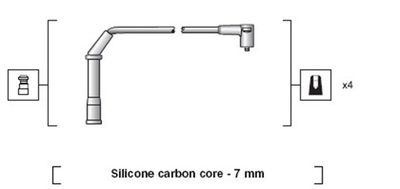 Ignition Cable Kit MAGNETI MARELLI 941318111219
