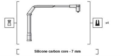 Ignition Cable Kit MAGNETI MARELLI 941318111220