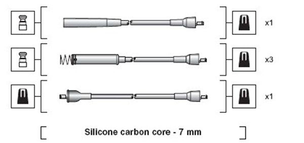 MAGNETI MARELLI 941318111224 Ignition Cable Kit