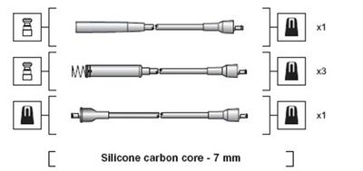 Ignition Cable Kit MAGNETI MARELLI 941318111224