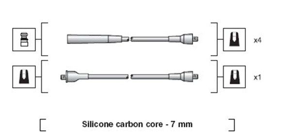 MAGNETI MARELLI 941318111252 Ignition Cable Kit