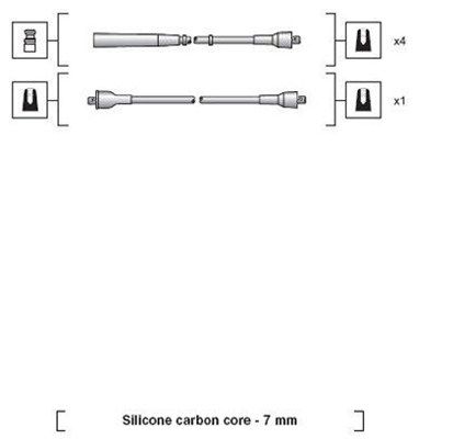 MAGNETI MARELLI 941318111256 Ignition Cable Kit