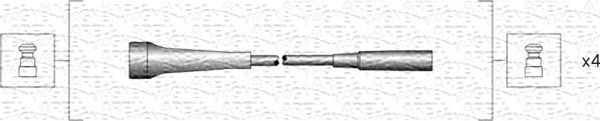 MAGNETI MARELLI 941318111266 Ignition Cable Kit