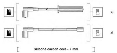Ignition Cable Kit MAGNETI MARELLI 941365030926