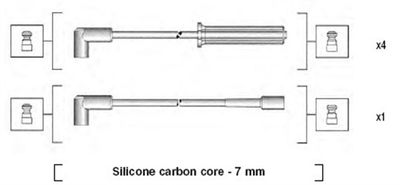 Ignition Cable Kit MAGNETI MARELLI 941365070930
