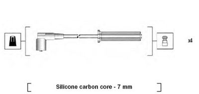 Ignition Cable Kit MAGNETI MARELLI 941365100933