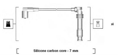 Ignition Cable Kit MAGNETI MARELLI 941365110934