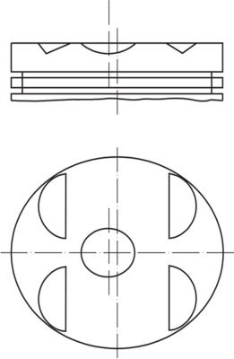 Piston MAHLE 001 04 11