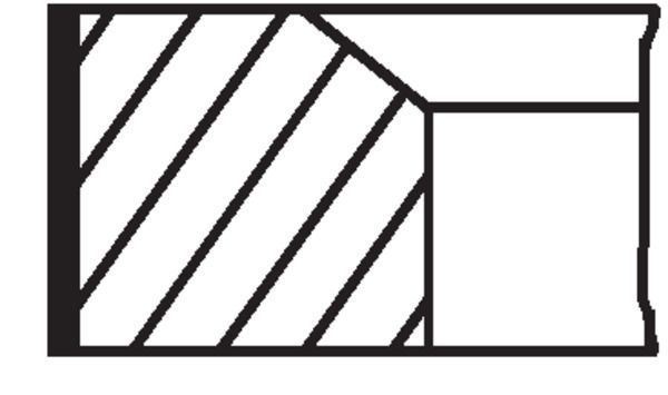 MAHLE 001 87 V0 Piston Ring Kit