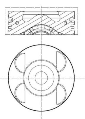 Piston MAHLE 001 PI 00105 000