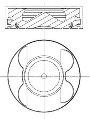 MAHLE 001 PI 00107 002 Piston