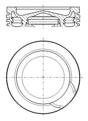 MAHLE 001 PI 00194 000 Piston
