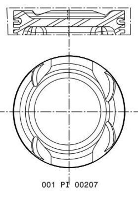 Piston MAHLE 001 PI 00207 002