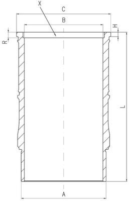 MAHLE 001 LW 00142 001 Cylinder Sleeve