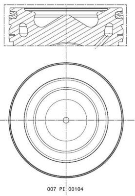 Piston MAHLE 007 PI 00104 000
