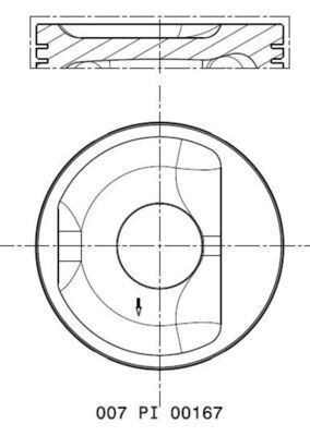 MAHLE 007 PI 00167 000 Piston