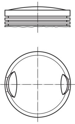 Piston MAHLE 009 19 02
