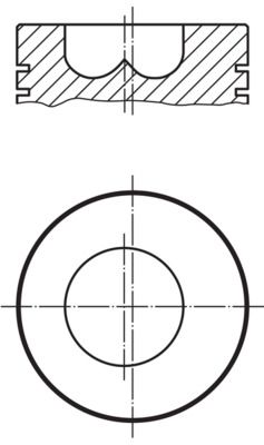 MAHLE 009 86 01 Piston