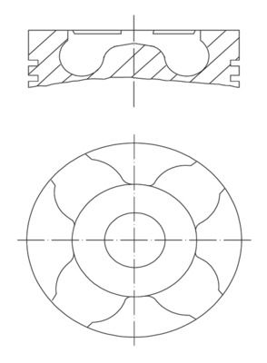 MAHLE 010 04 01 Piston