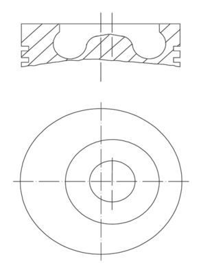 MAHLE 010 27 00 Piston