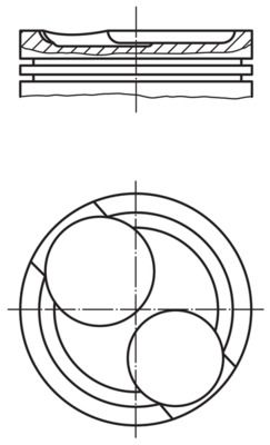 MAHLE 011 26 11 Piston