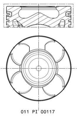 Piston MAHLE 011 PI 00117 002