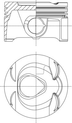 MAHLE 013 PI 00149 000 Piston