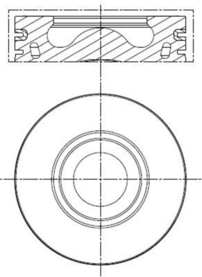 MAHLE 013 PI 00136 002 Piston