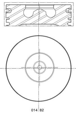 Piston MAHLE 014 82 00