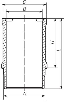 Cylinder Sleeve MAHLE 021 WN 23 01