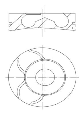 MAHLE 021 PI 00122 002 Piston