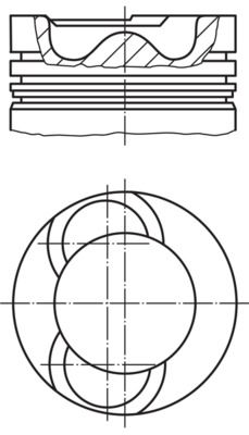 MAHLE 028 09 01 Piston