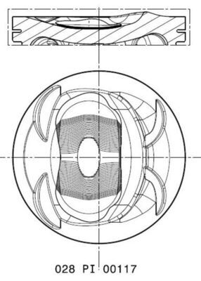 Piston MAHLE 028 PI 00117 002