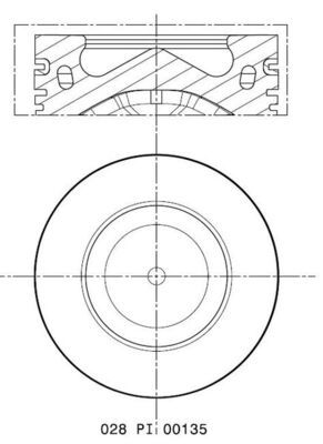 MAHLE 028 PI 00135 000 Piston